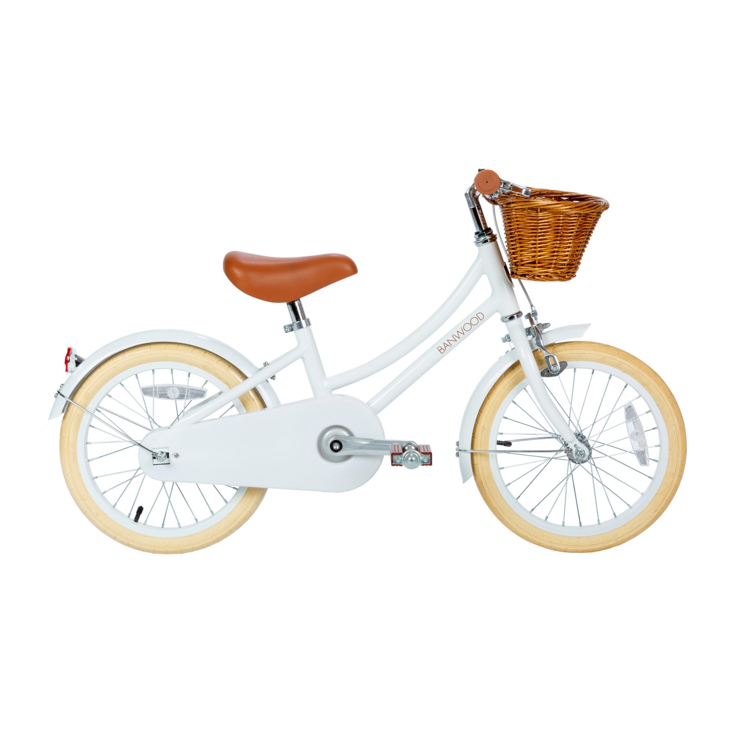 Bicicleta 16" cu pedale BANWOOD - White