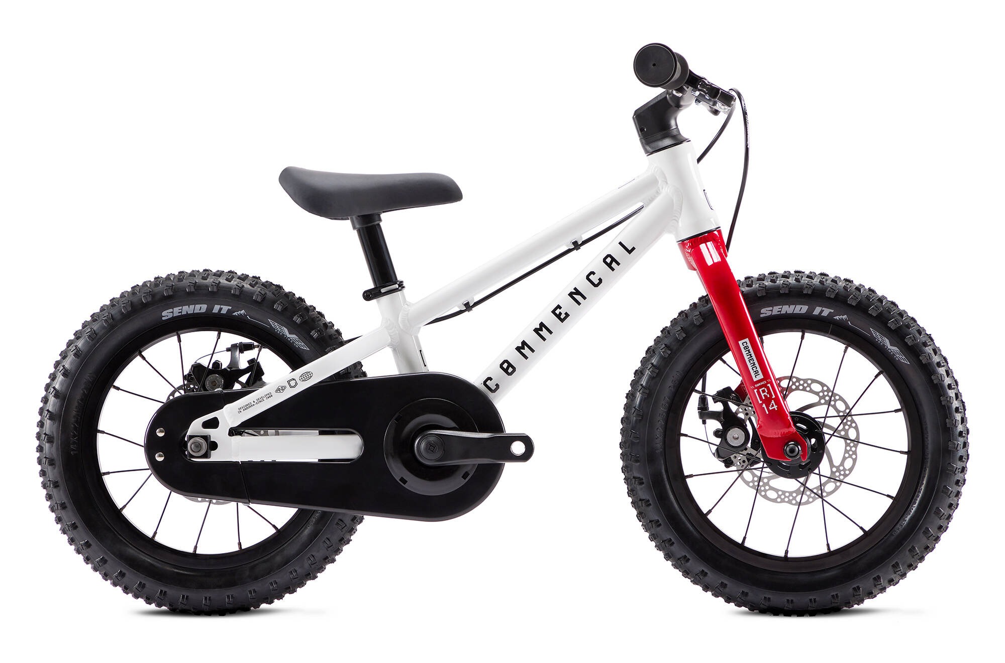 Bicicleta COMMENCAL Ramones 14" cu pedale - WHITE 2027
