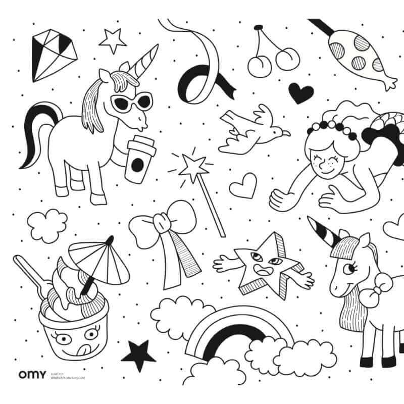 Set de colorat OMY - Unicorn