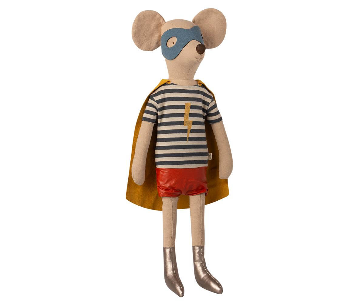 Jucarie textila Super Hero Mouse Maileg -  Maxi Boy