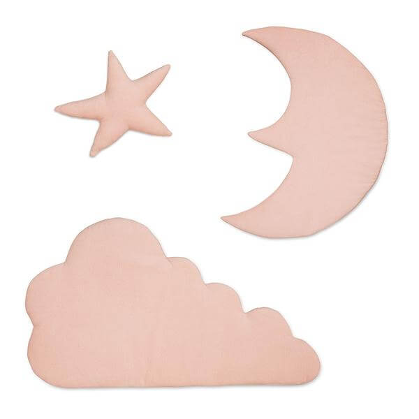 Decoratiune de perete Moon Cloud Star Cam Cam - Blossom Pink