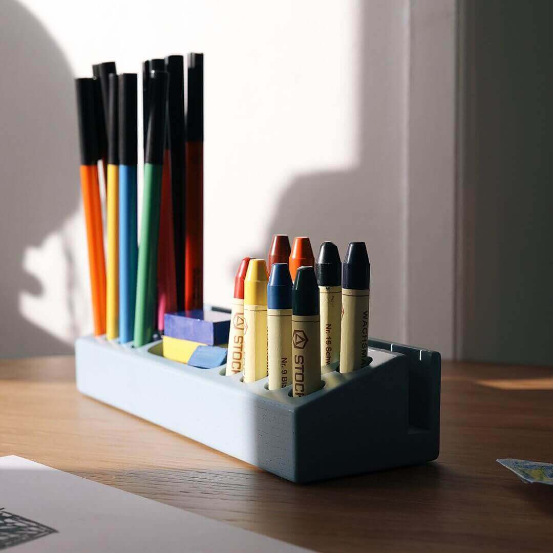 Suport creioane pentru birou Nofred - Blue