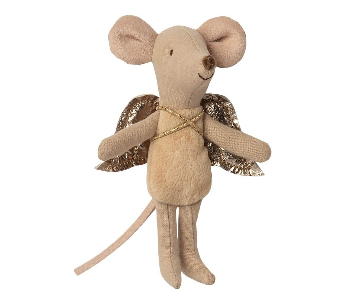 Jucarie textila Fairy Mouse Little Maileg - Ivory