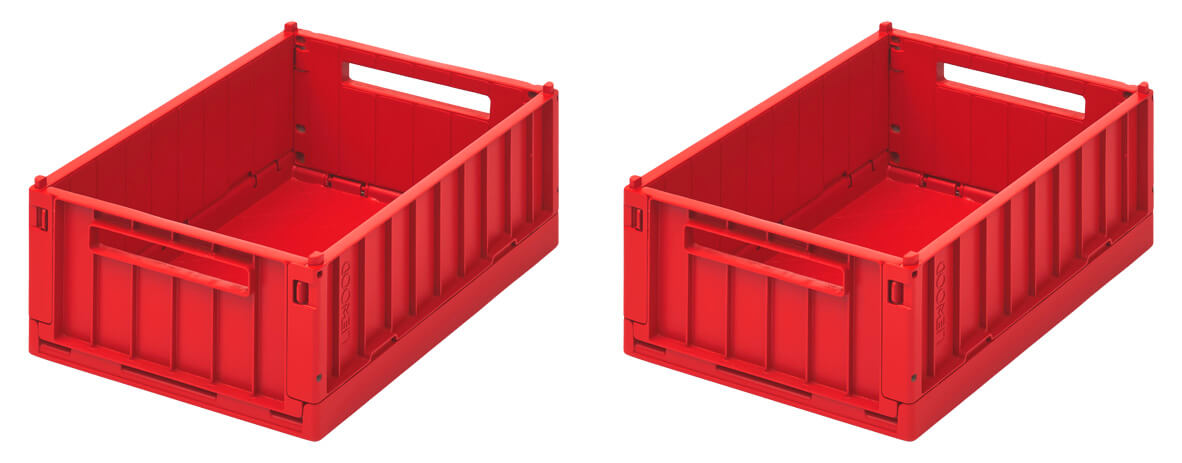 Set 2 cutii mici de depozitare Weston Liewood - Apple Red