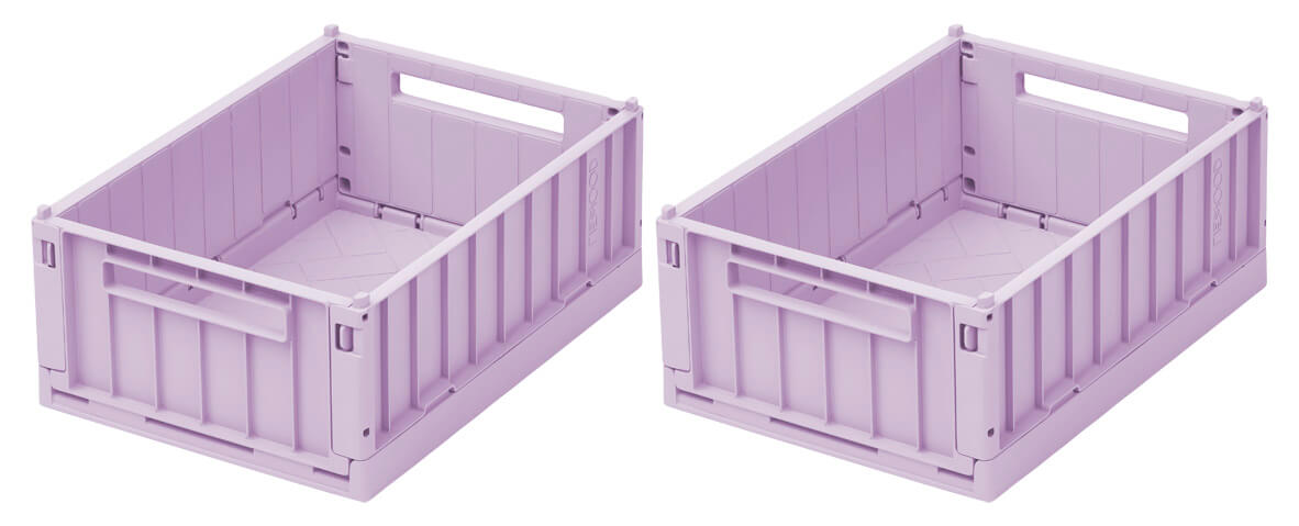 Set 2 cutii mici de depozitare Weston Liewood - Light Lavender