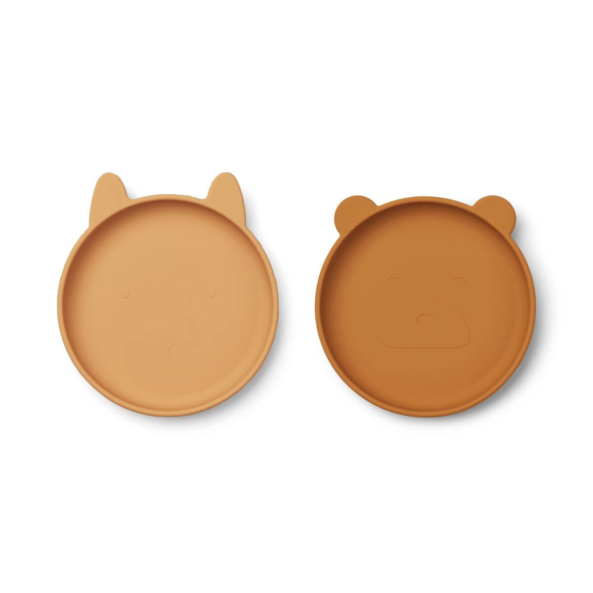 Set 2 farfurii din silicon Olivia Liewood - Yellow Mix