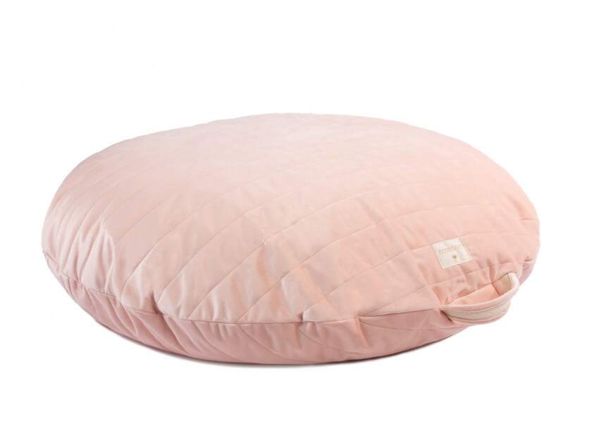 Bean Bag Sahara din catifea NOBODINOZ – Bloom Pink