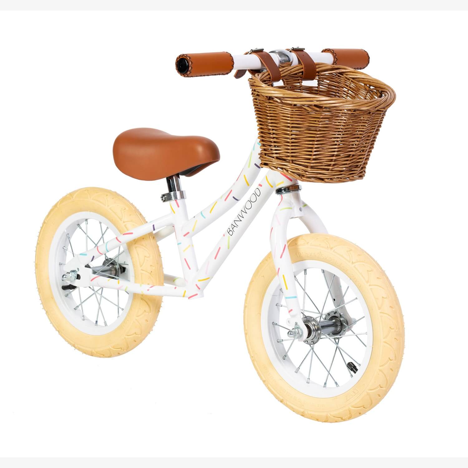 Bicicleta echilibru 12'' BANWOOD x MAREST - Allegra White