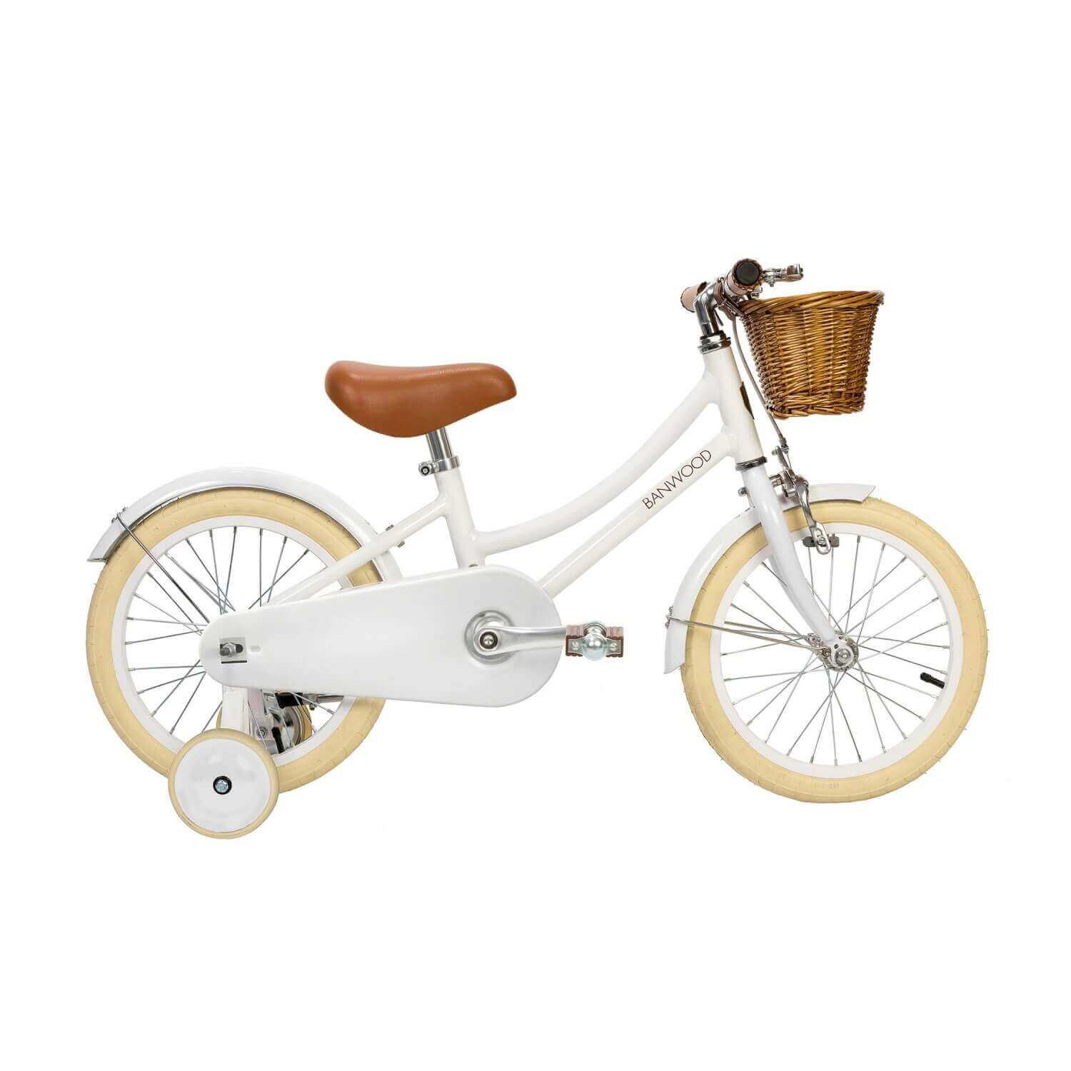 Bicicleta 16" cu pedale BANWOOD - White