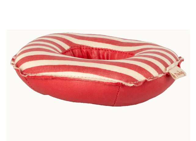 Barca din cauciuc Small Mouse Maileg – Red Stripe