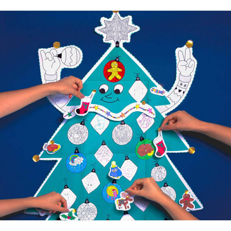 Poster cu stickere OMY - Christmas Tree