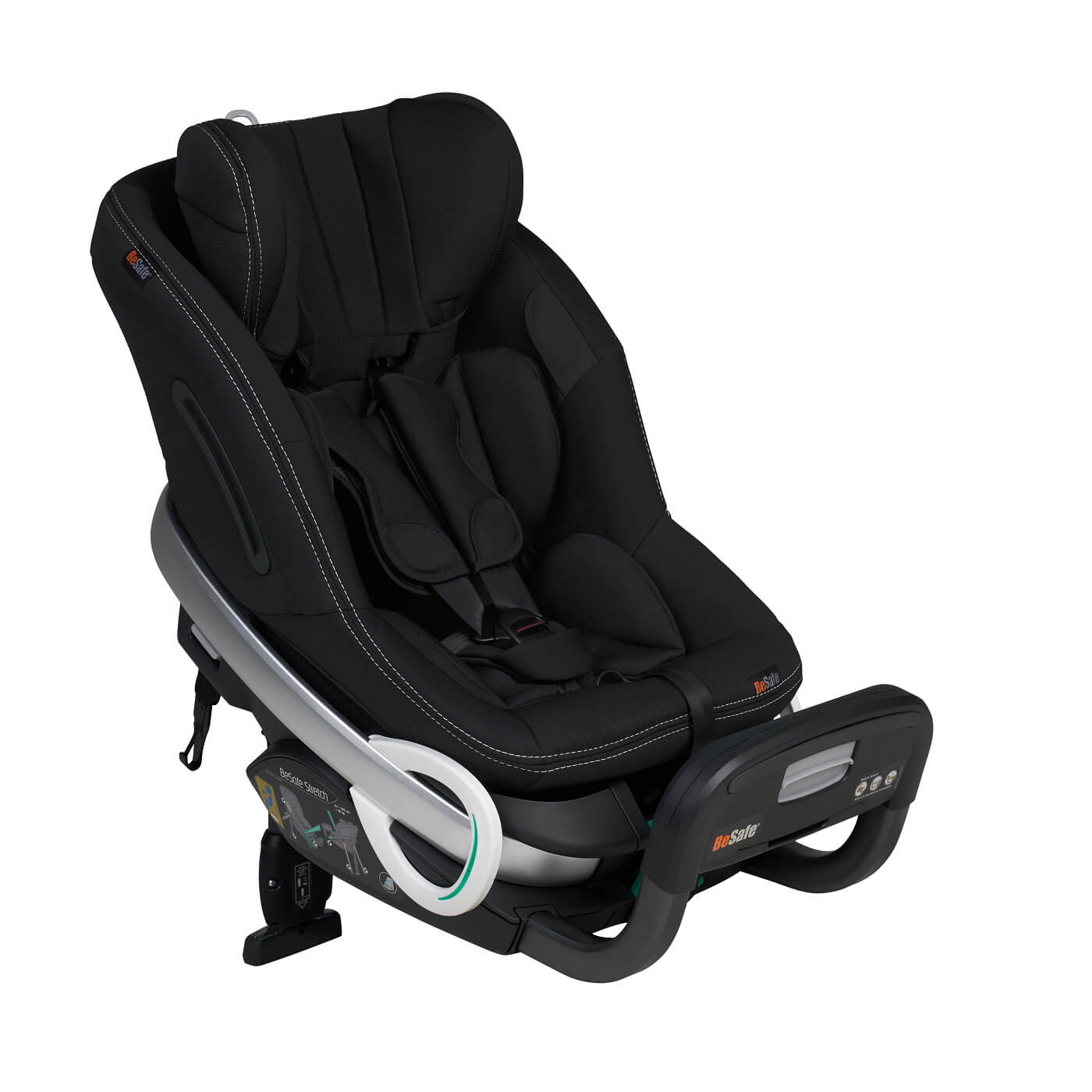 Scaun auto pentru copii BeSafe Stretch RF 6 luni-7 ani – Premium Black