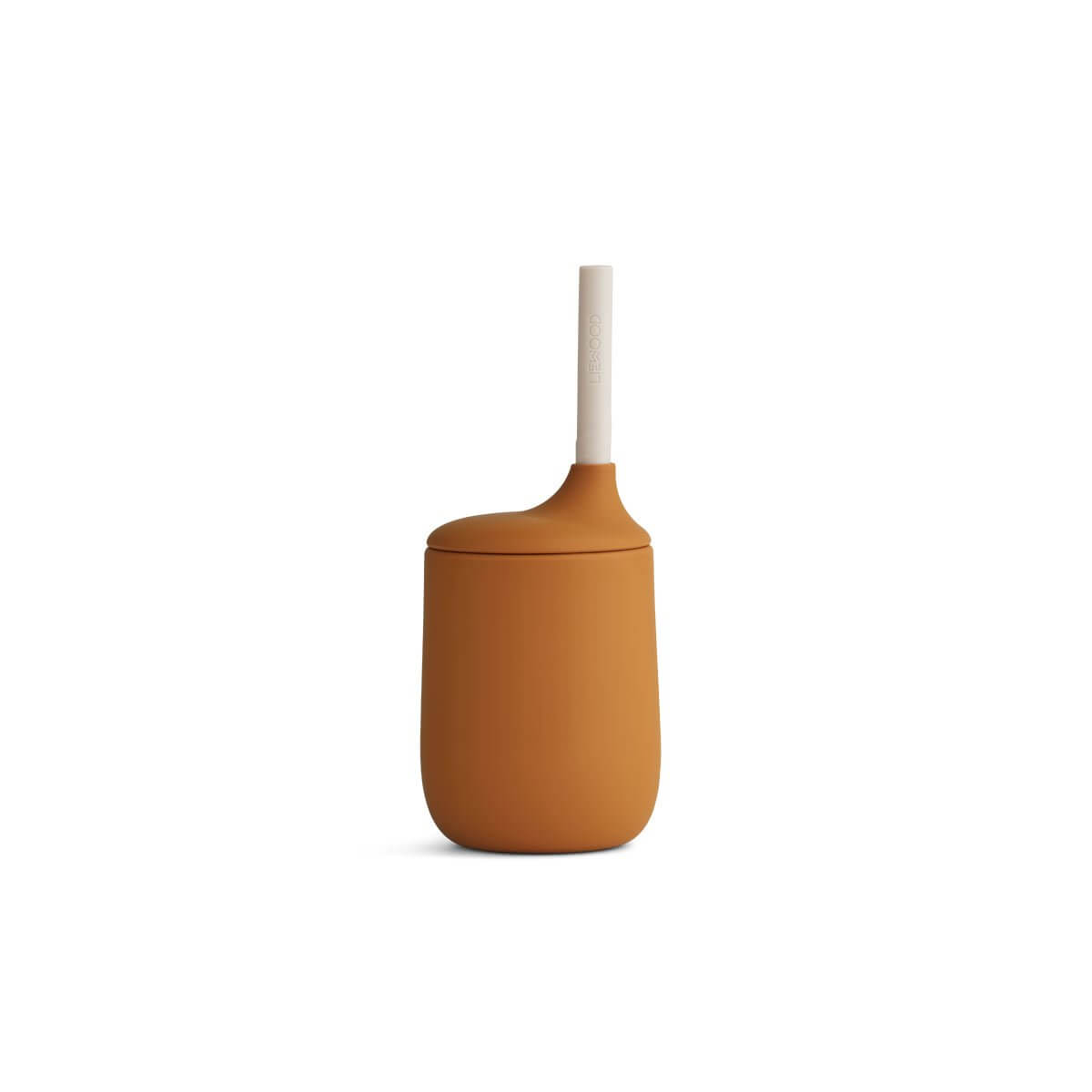 Cana cu pai din silicon Ellis Liewood - Mustard/Sandy Mix
