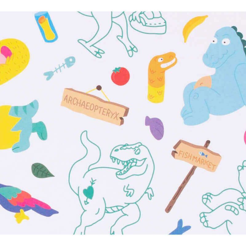 Notebook si stickers OMY - Dino