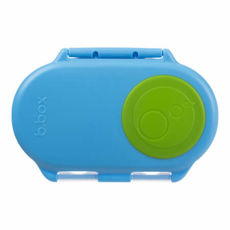 Lunchbox mini compartimentat Snackbox B.Box - Albastru/Verde