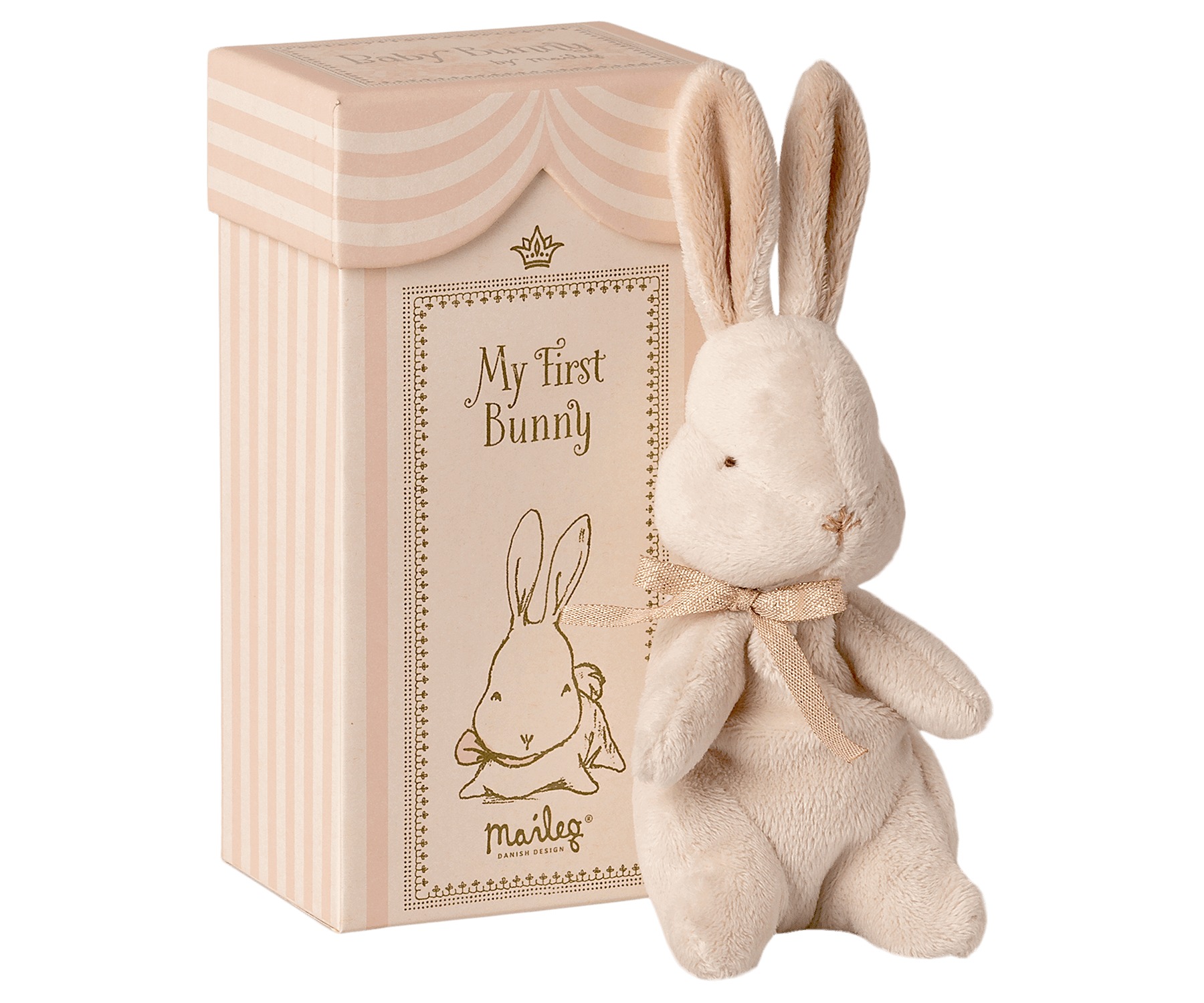 Jucarie textila My First Bunny Maileg - Dusty Rose