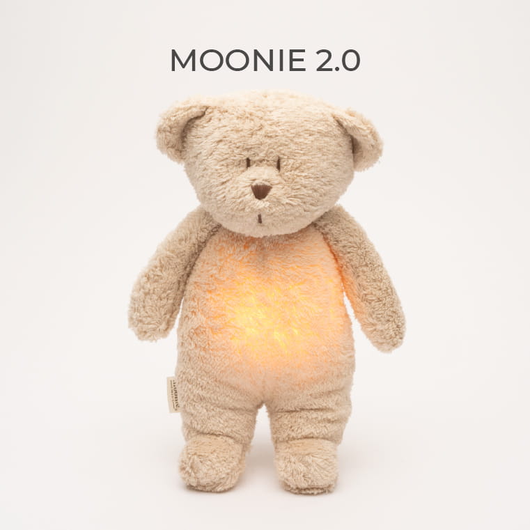 Jucarie muzicala cu lampa incorporata Moonie 2.0 – Bear Sand