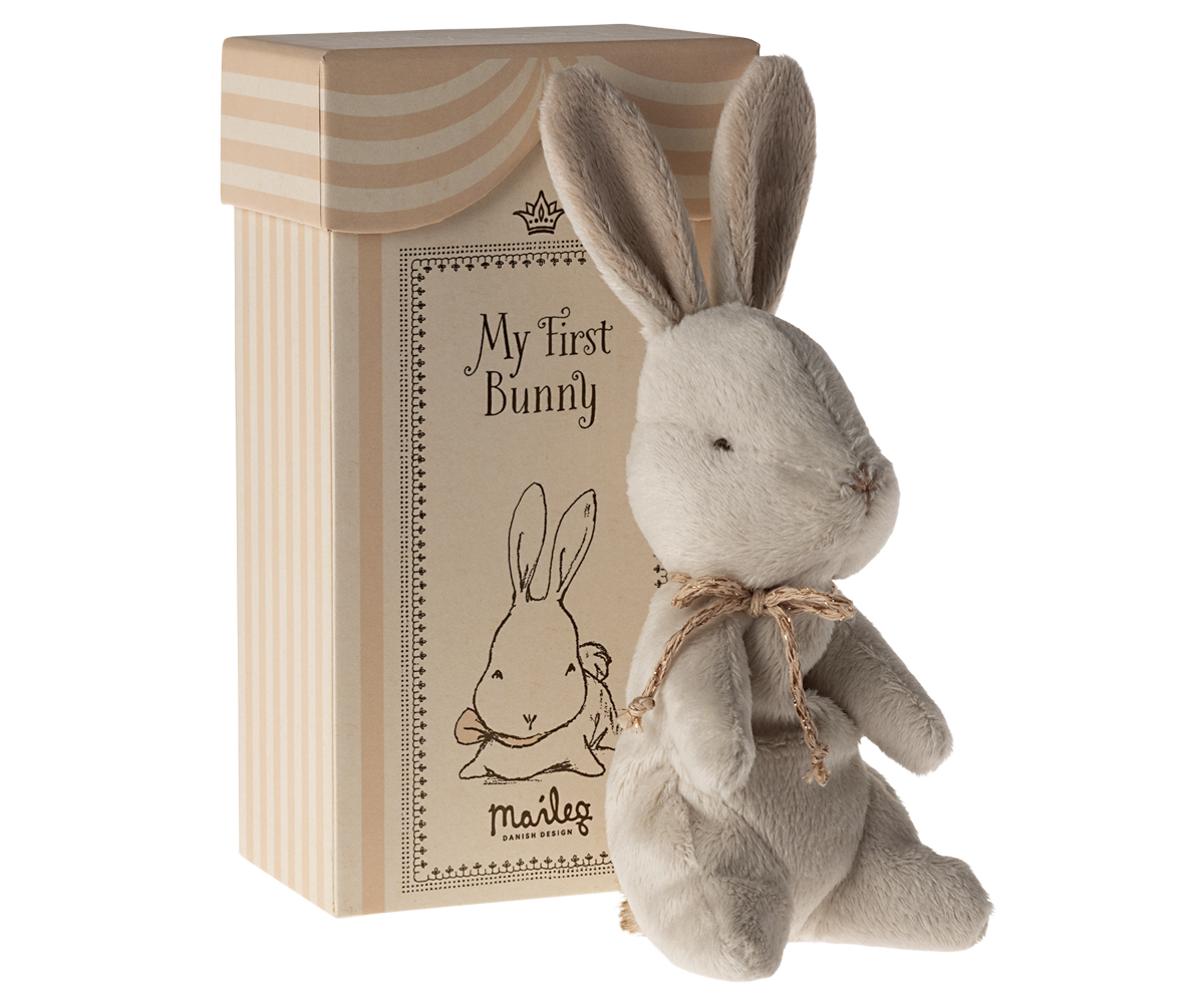 Jucarie textila My First Bunny Maileg - Off White