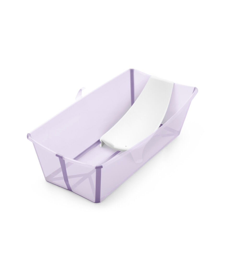 Cadita pliabila pentru bebelusi 0-4 ani + suport nou-nascuti Stokke® Flexi Bath® – Lavender