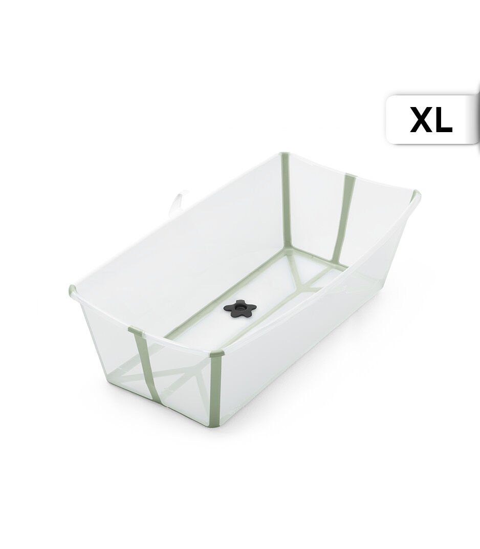 Cadita pliabila pentru bebelusi X-Large 0-6 ani Stokke® Flexi Bath® - Transparent Green