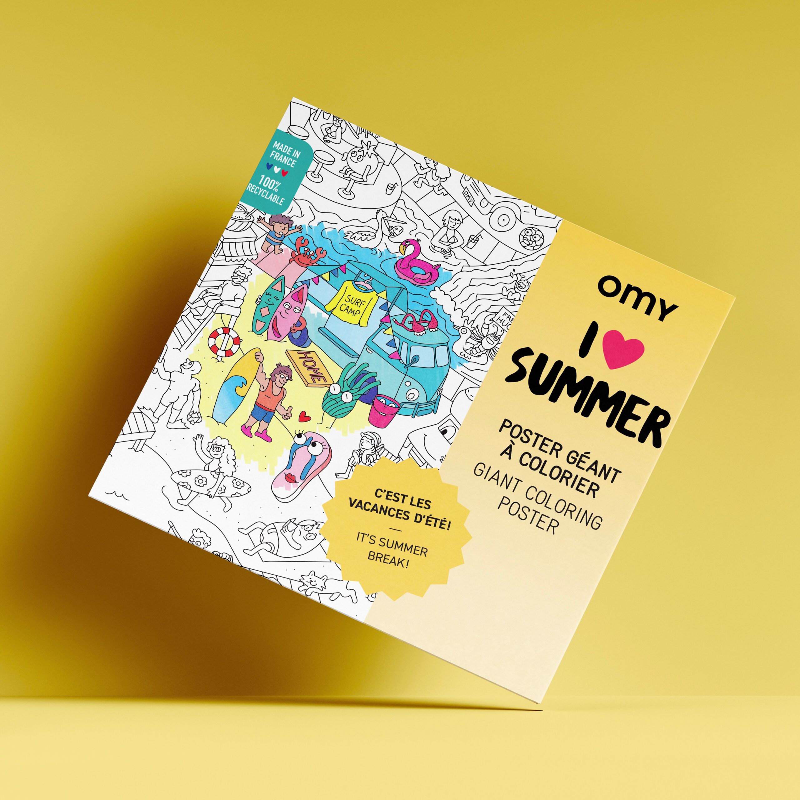 Poster de colorat OMY – I Love Summer