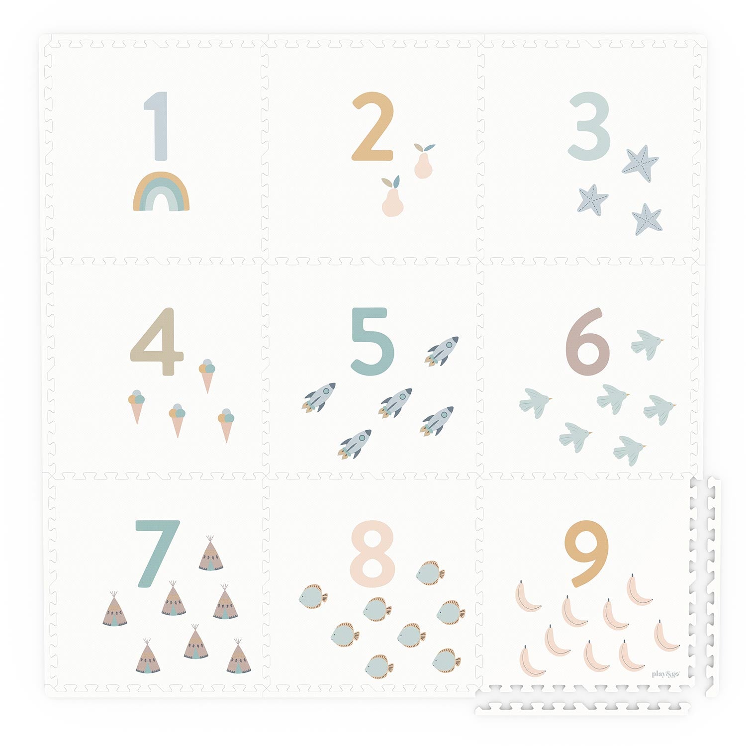 Covor tip puzzle EEVAA Play&Go - Numbers/Dots