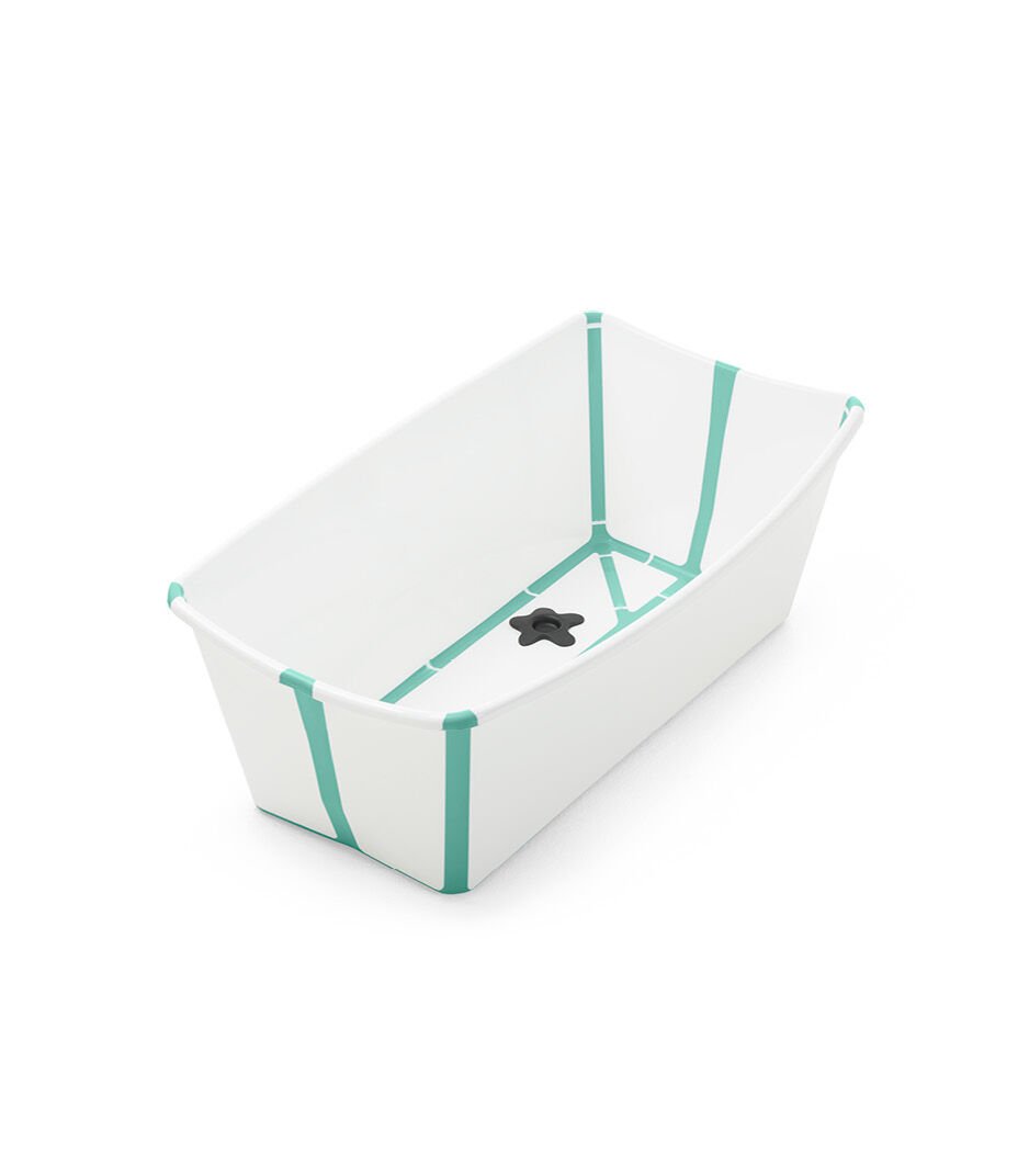 Cadita pliabila pentru bebelusi 0-4 ani Stokke® Flexi Bath® - White Aqua