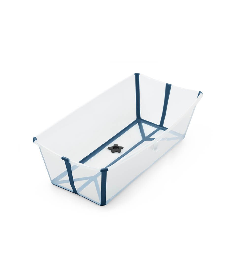 Cadita pliabila pentru bebelusi X-Large 0-6 ani Stokke® Flexi Bath® - Transparent Blue