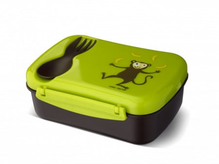 Lunchbox dreptughiular compartimentat N’ice Cup Carl Oscar – Lime