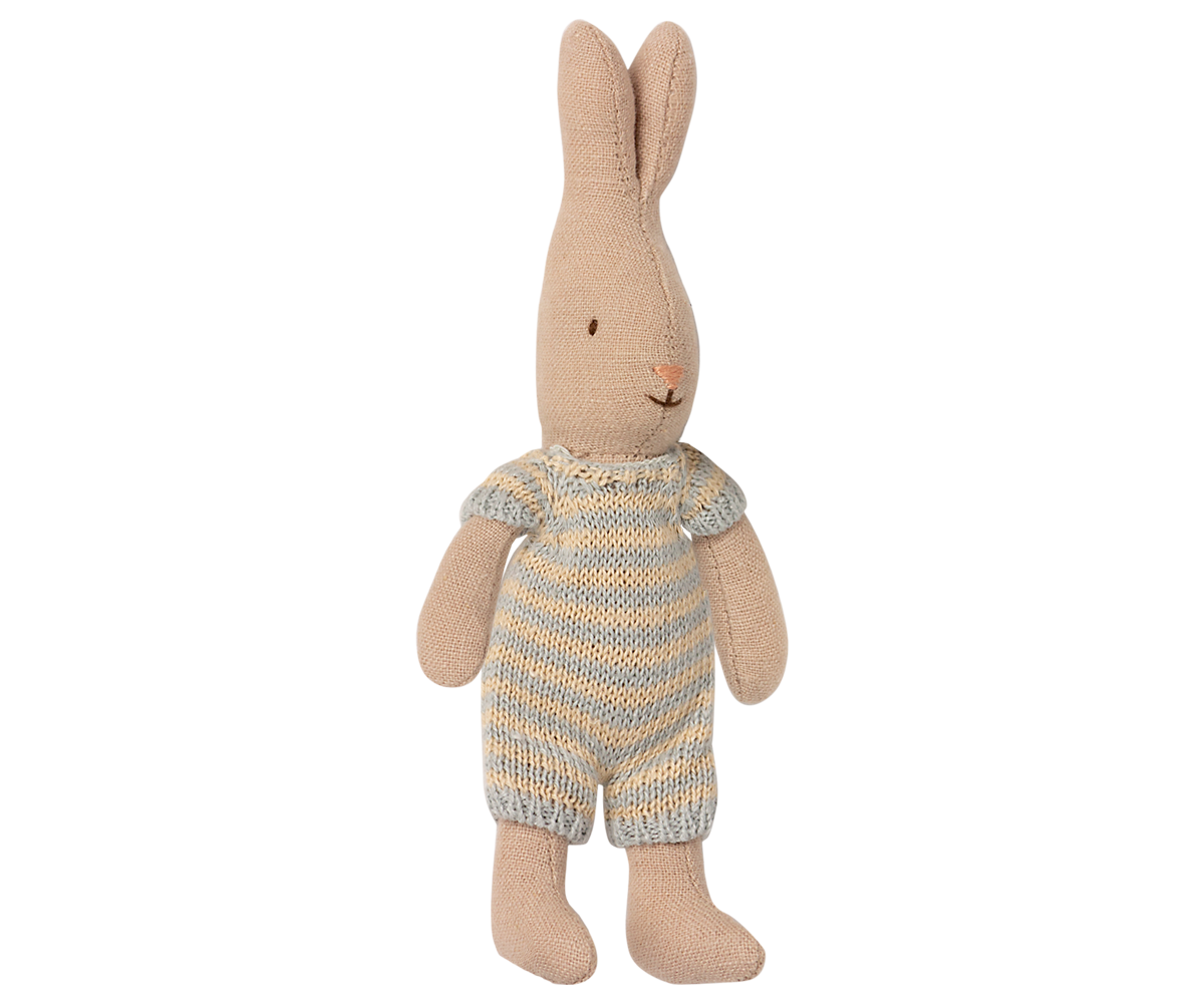 Jucarie textila Rabbit Micro Maileg - Mint/Off White