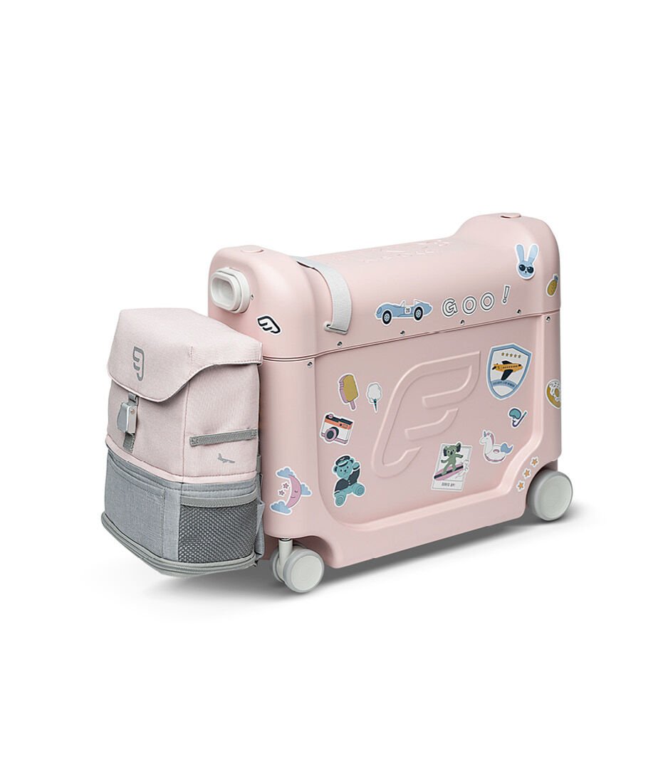 Set troller pentru copii si rucsac extensibil JetKids by Stokke - Pink