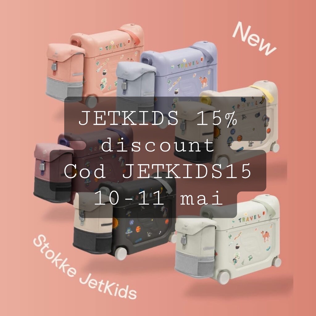 Weekend vibes 15% discount pentru JETKIDS cod JETKIDS15 - doar pe 10 si 11 mai