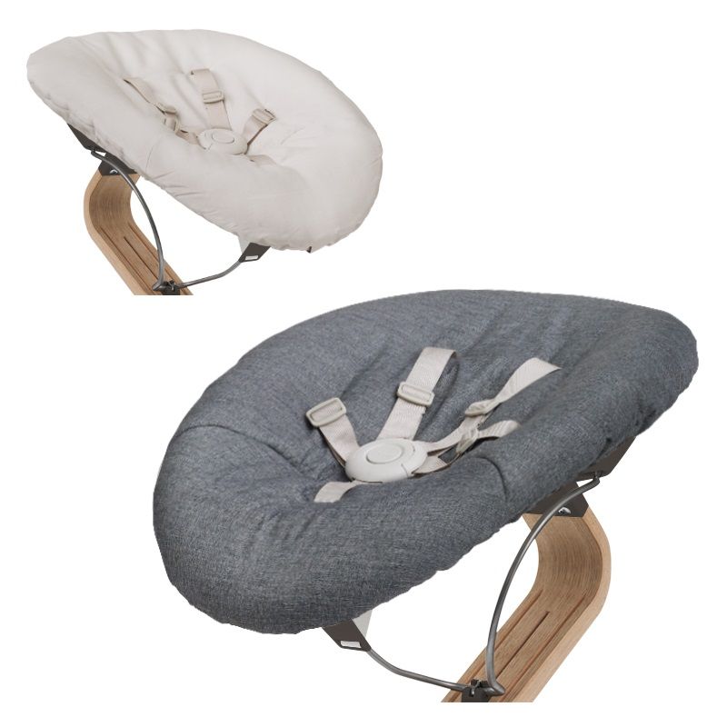 Accesoriu nou-nascut reversibil pentru scaunul de masa Nomi Stokke - Grey Plastic/Grey Sand