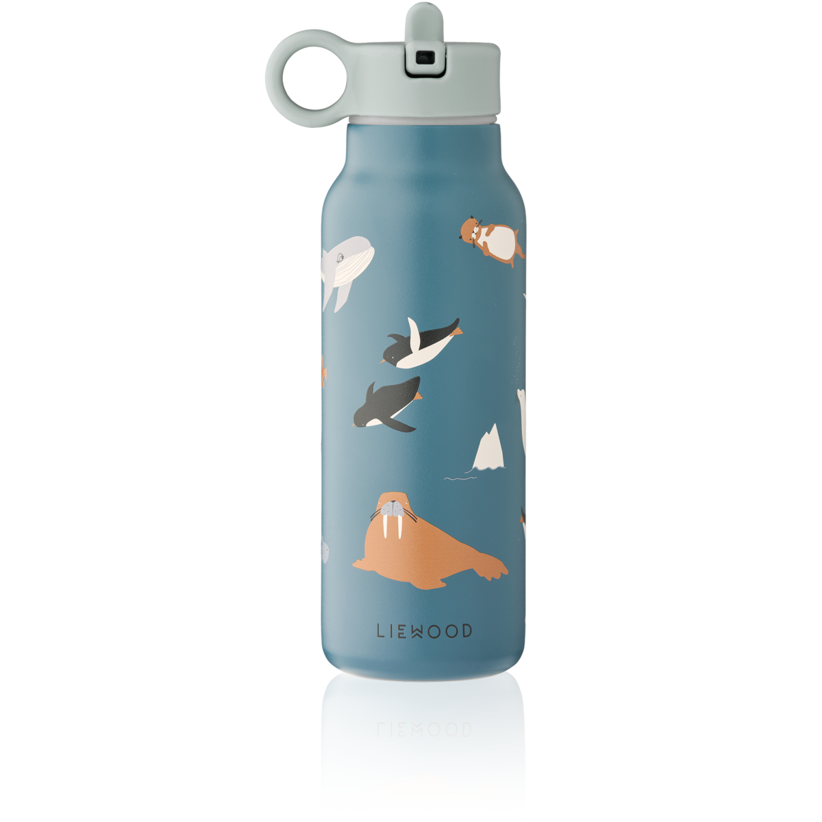 Sticla termoizolanta Falk 350 ml Liewood – Arctic Sea/Ocean View