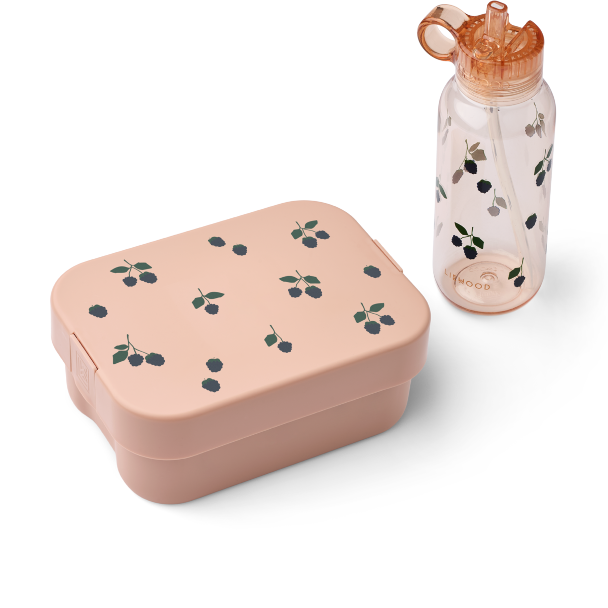 Set lunchbox si sticla Chelsey Liewood – Berry/Pale Tuscany