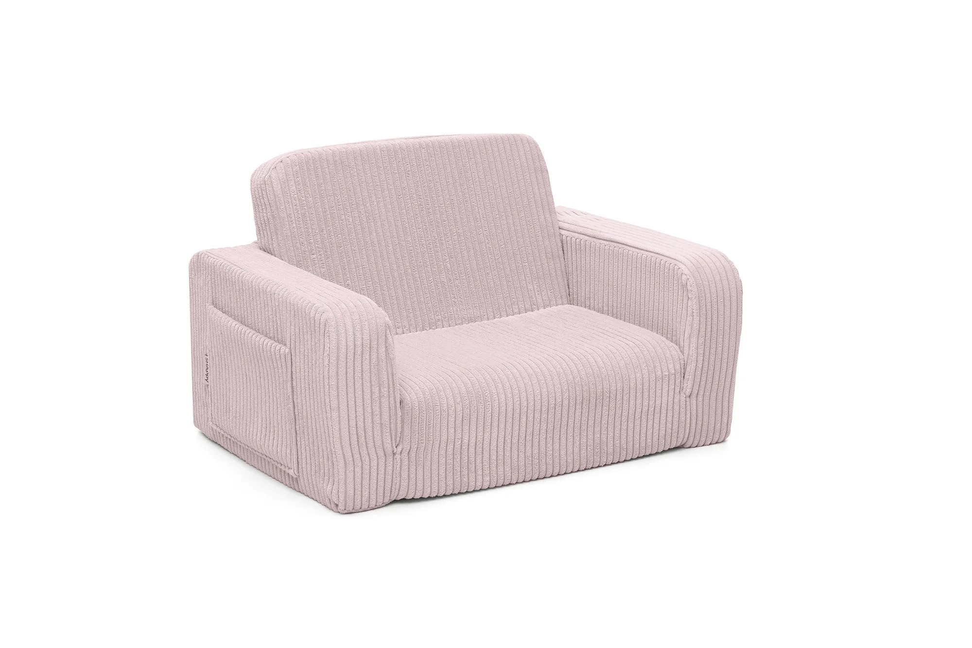 Fotoliu extensibil pentru copii Shappy Lumi Corduroy – Candy