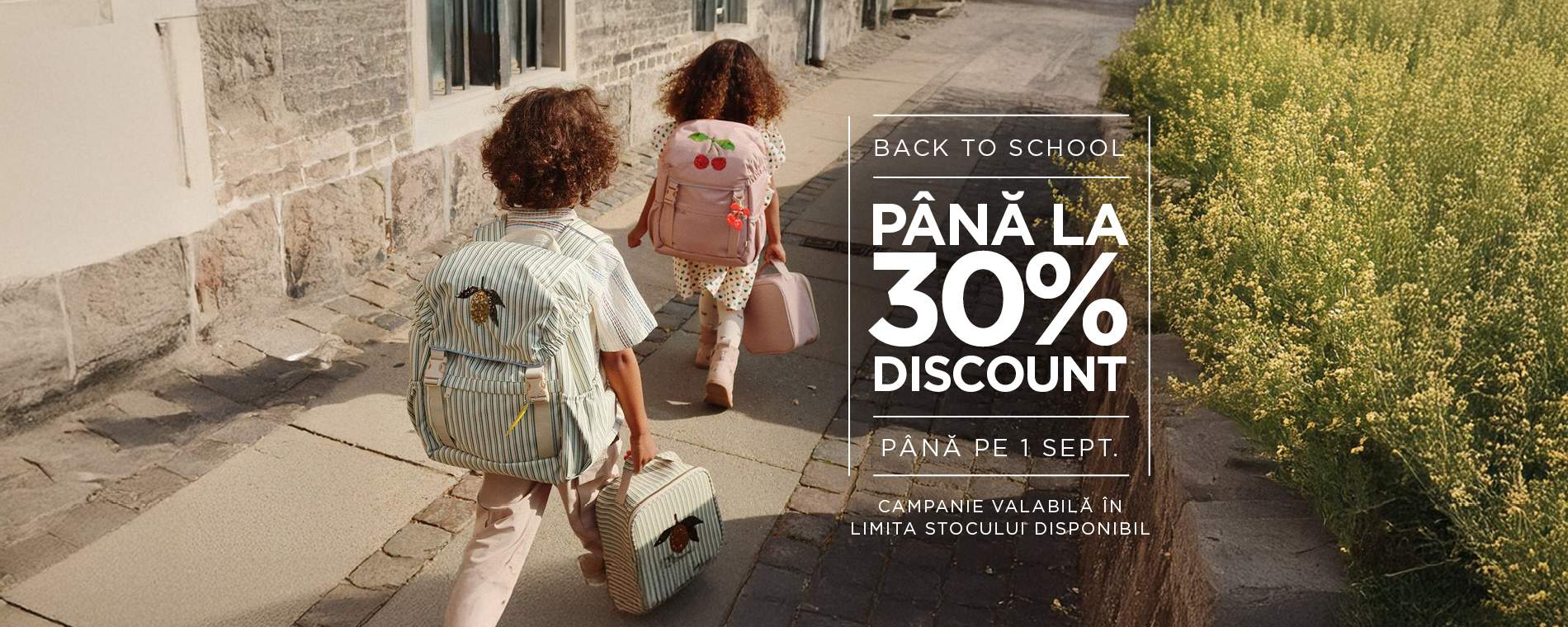 Te pregatesti de scoala sau de gradinita? Pana pe 1 septembrie gasesti produsele perfecte cu pana la 30% discount.
