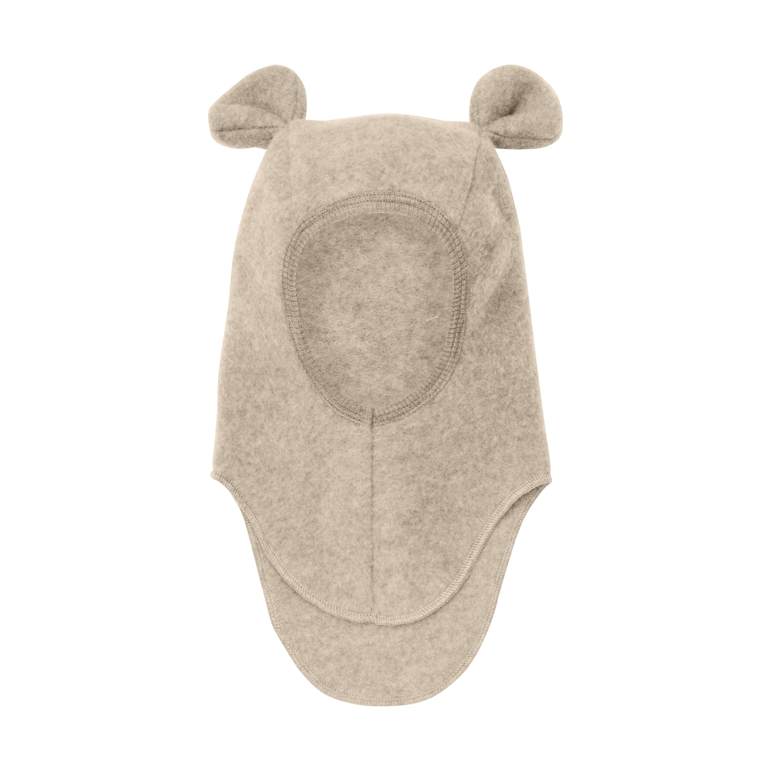 Cagula din lana fleece Teddy Huttelihut - Camel Melange