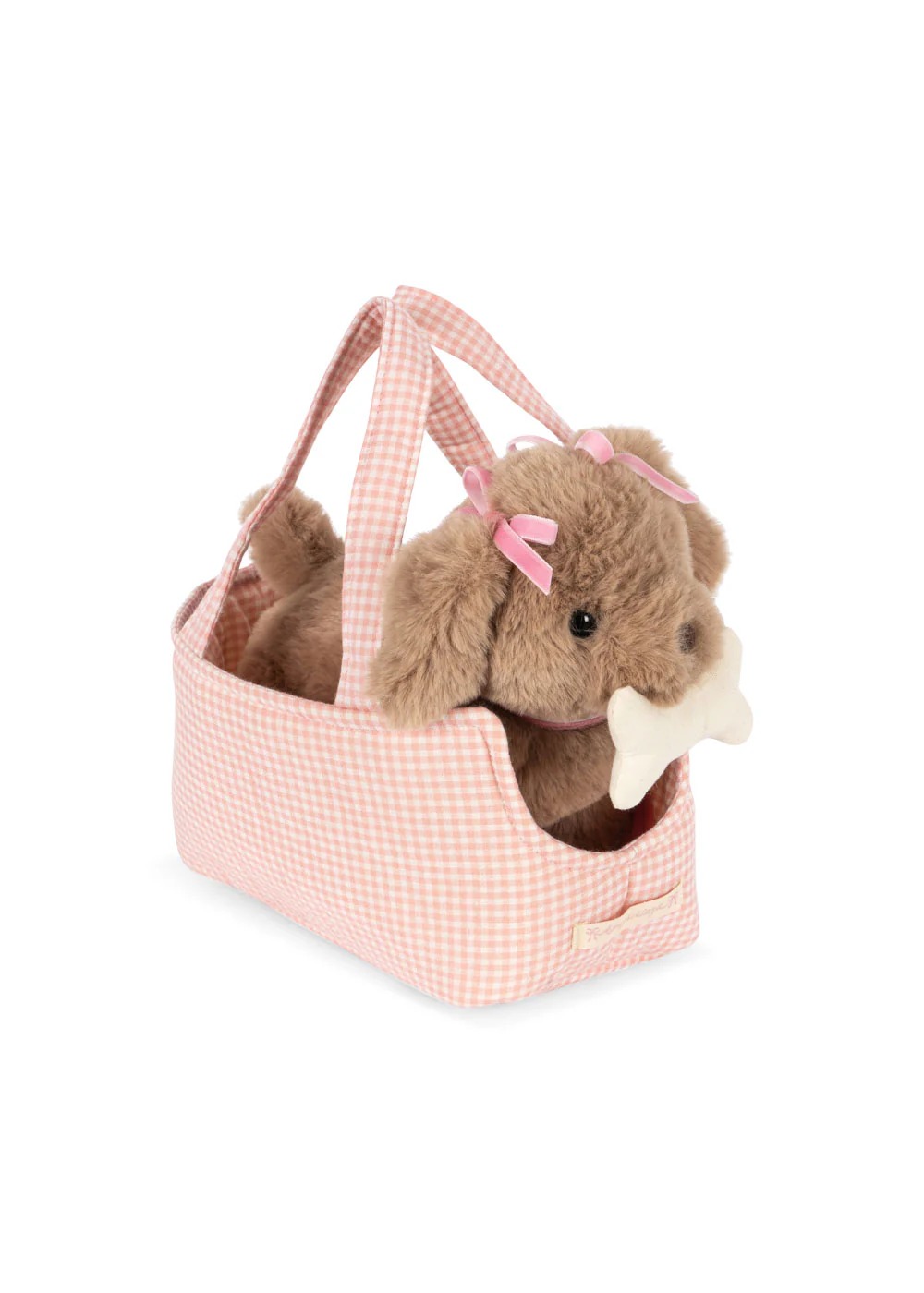 Catelus de plus cu gentuta Maude Konges Slojd - Pink Check