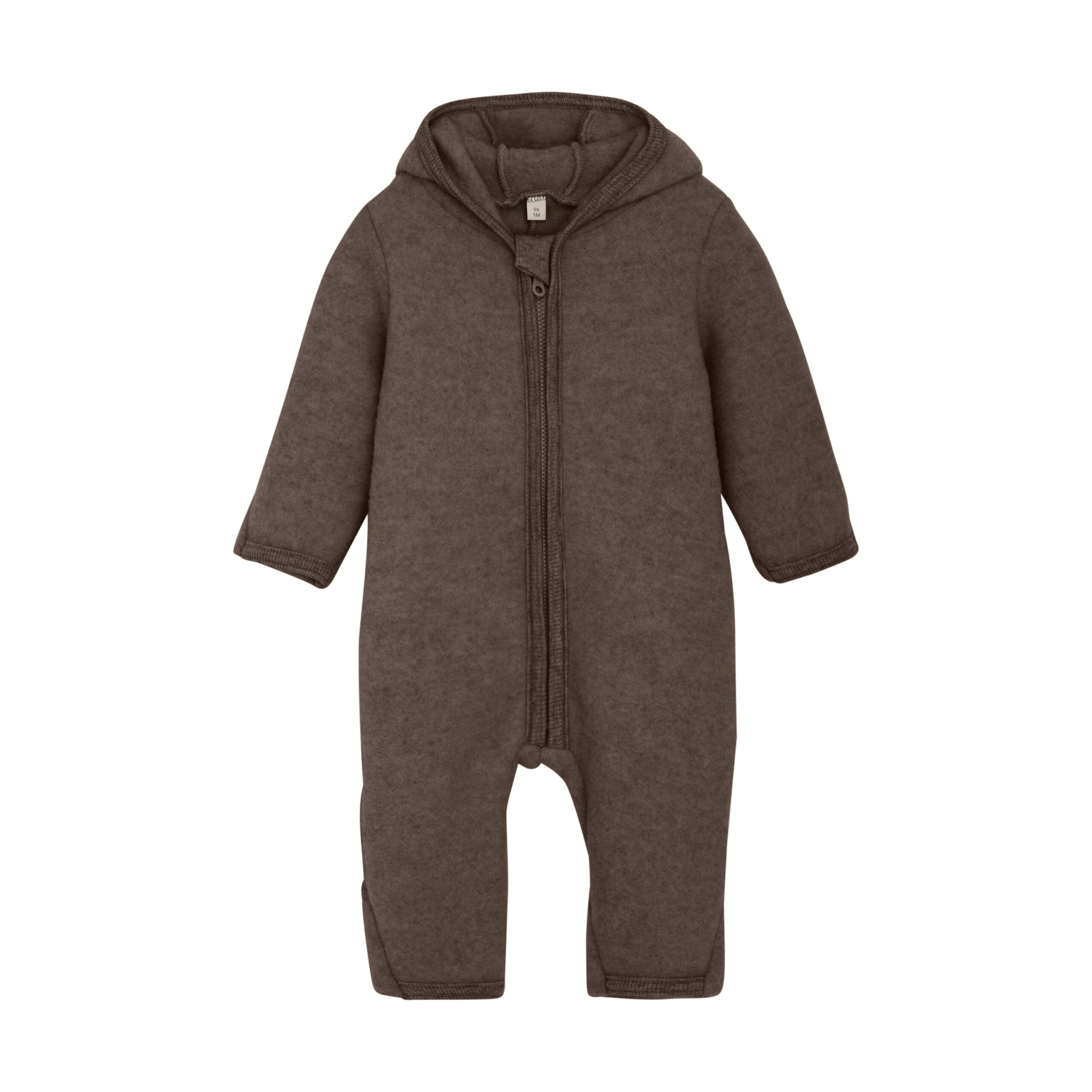 Salopeta din lana fleece Huttelihut - Brown Melange