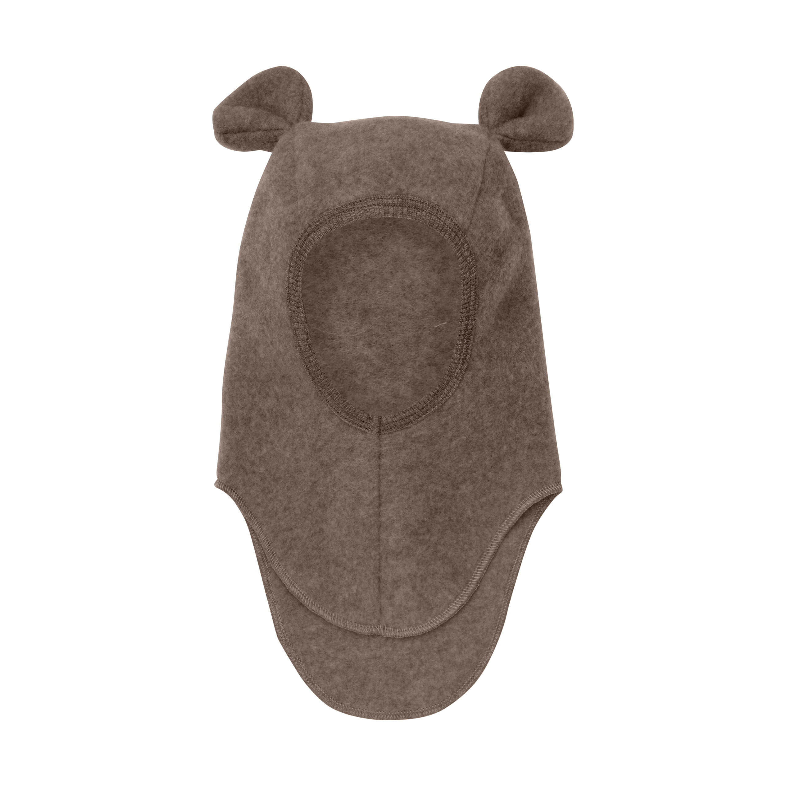 Cagula din lana fleece Teddy Huttelihut - Brown Melange