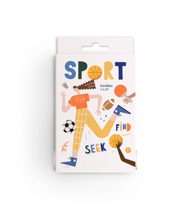 Carte de colorat si de activitati Scrollino - Seek & Find Sport