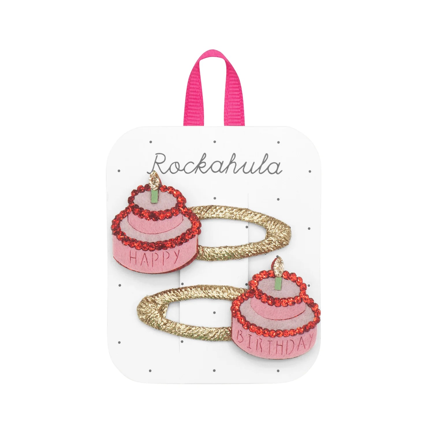 Set 2 clipsuri pentru par Birthday Cake Rockahula