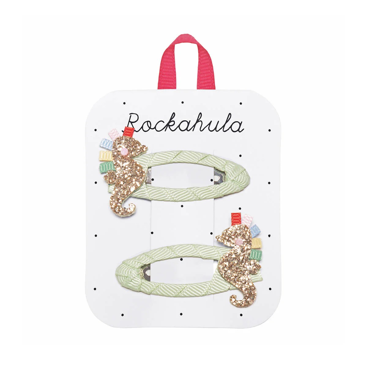 Set 2 clipsuri pentru par Rainbow Seahorse Rockahula