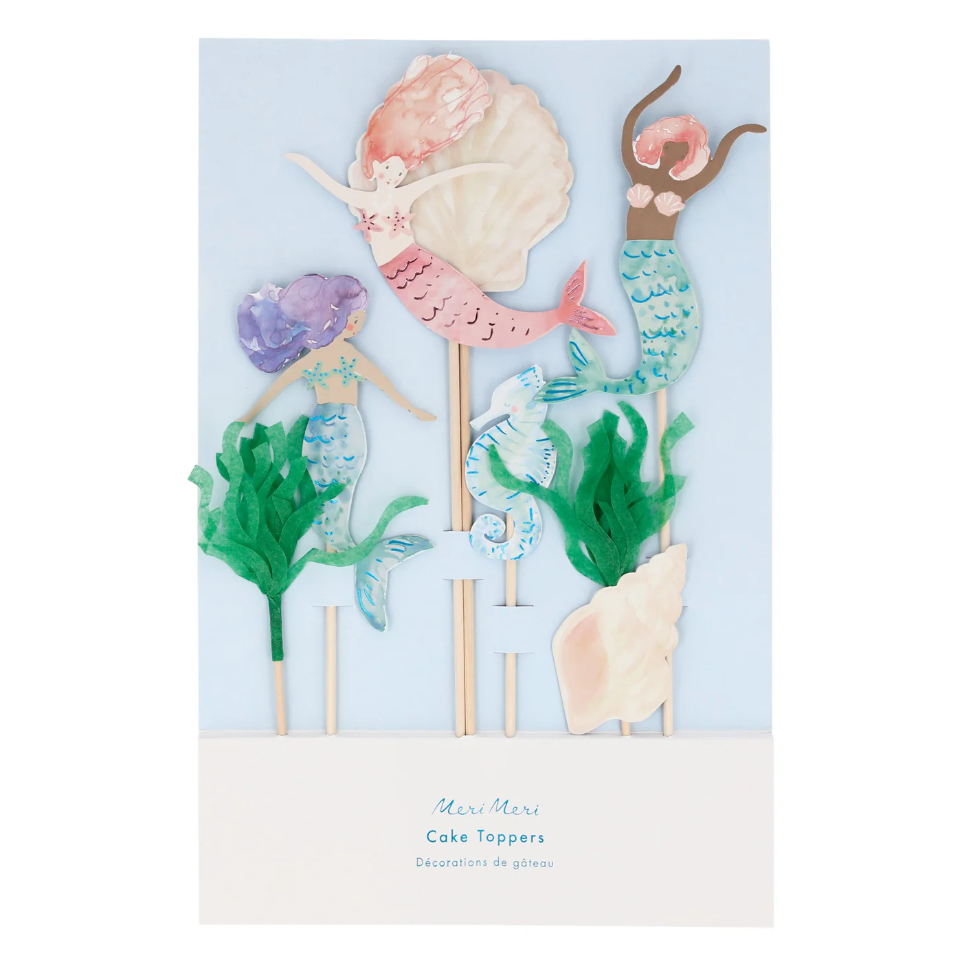 Set 7 toppere tort Mermaid Meri Meri