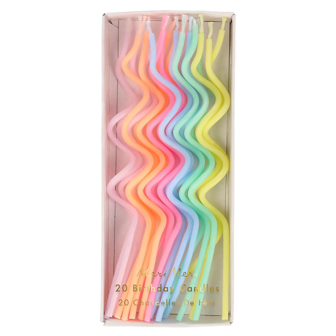 Set 20 lumanari Pastel Swirly Meri Meri