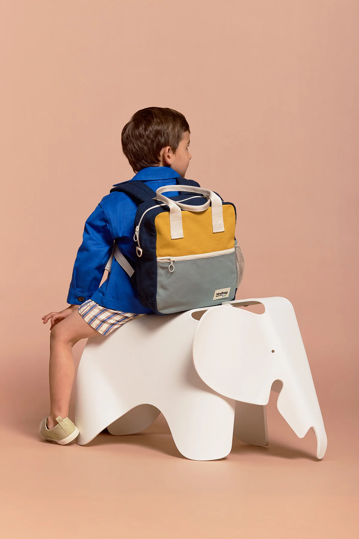 Ghiozdanel impermeabil Tricolore Arthur Hindbag – Safran