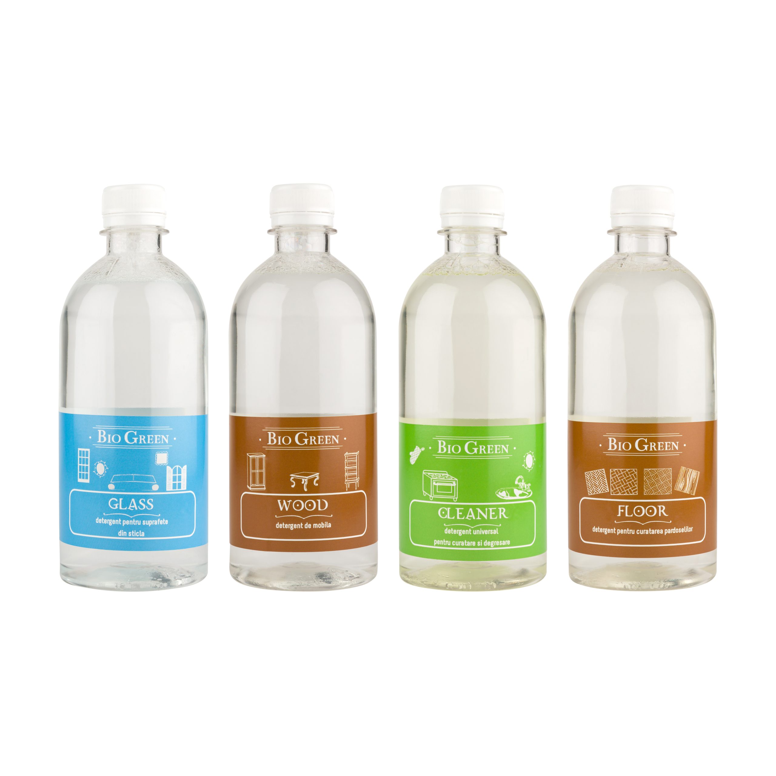 Set 4 rezerve detergenti Home Cleaning Bio Green