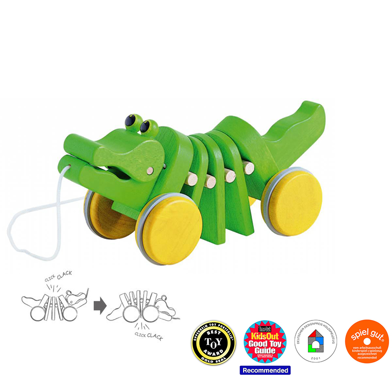 Jucarie de tras PLAN TOYS - Dancing Alligator