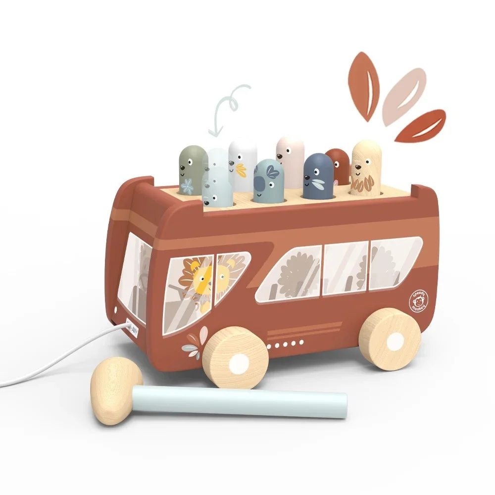 Jucarie de tras Autobuz Speedy Monkey